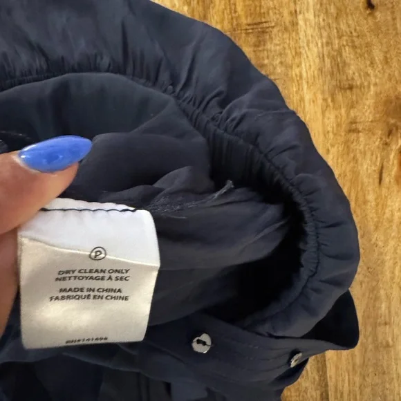 Ramy Brook ALETHA Midnight navy Blue silky short sleeve Jumpsuit NWT MEDIUM - Picture 9 of 10